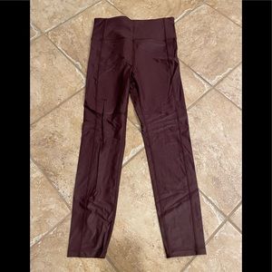 Sweaty Betty Shine tight. Small. Black Cherry color